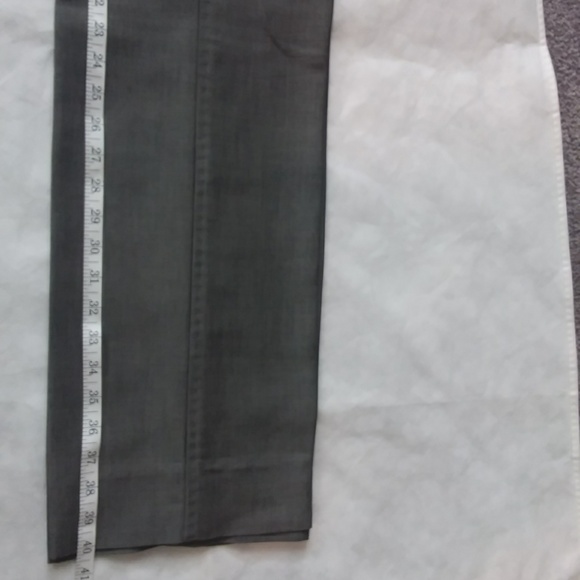 Italian Milan grey detailed stitching pant suit in fine wool - Picture 10 of 11